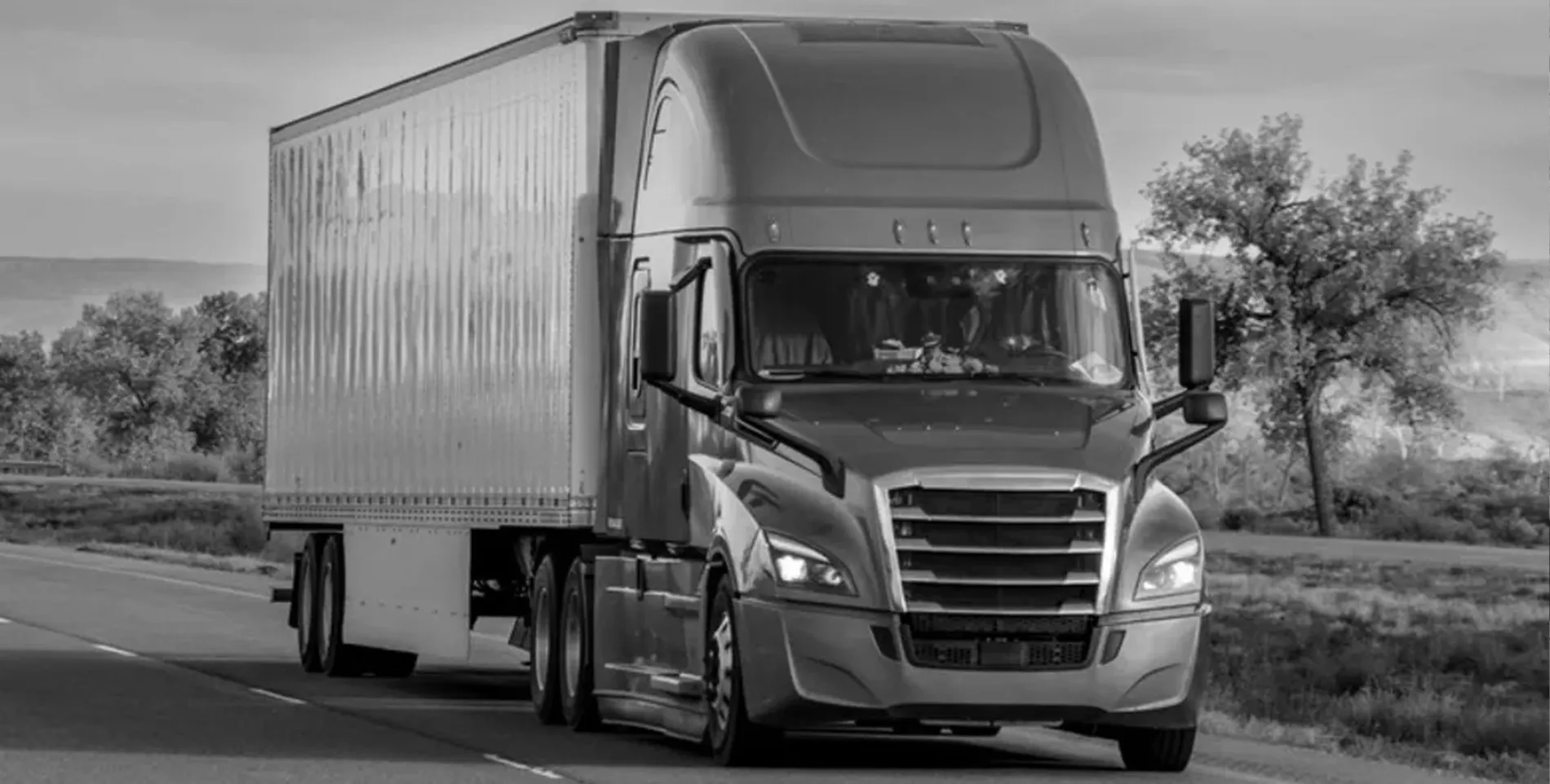 PC Global Logistics fleet of trucks